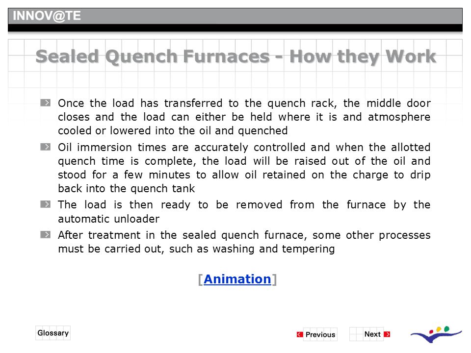 sealed quench furnace operation