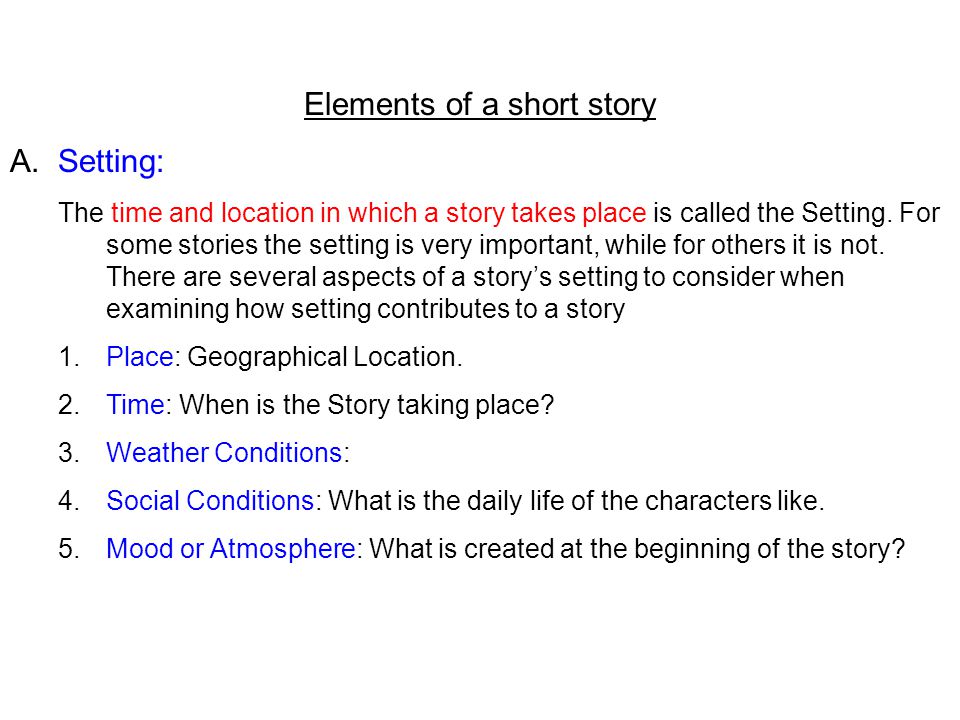 Elements of a short story - ppt video online download