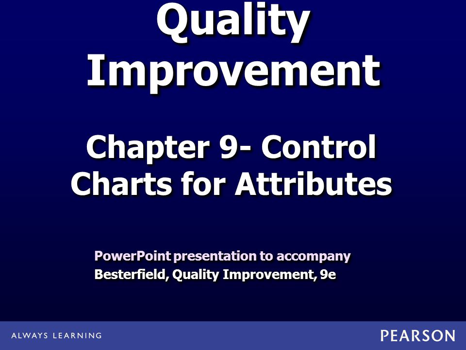 Control Charts For Attributes Ppt