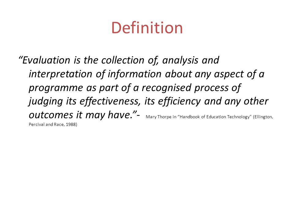 What 2024 is evaluation