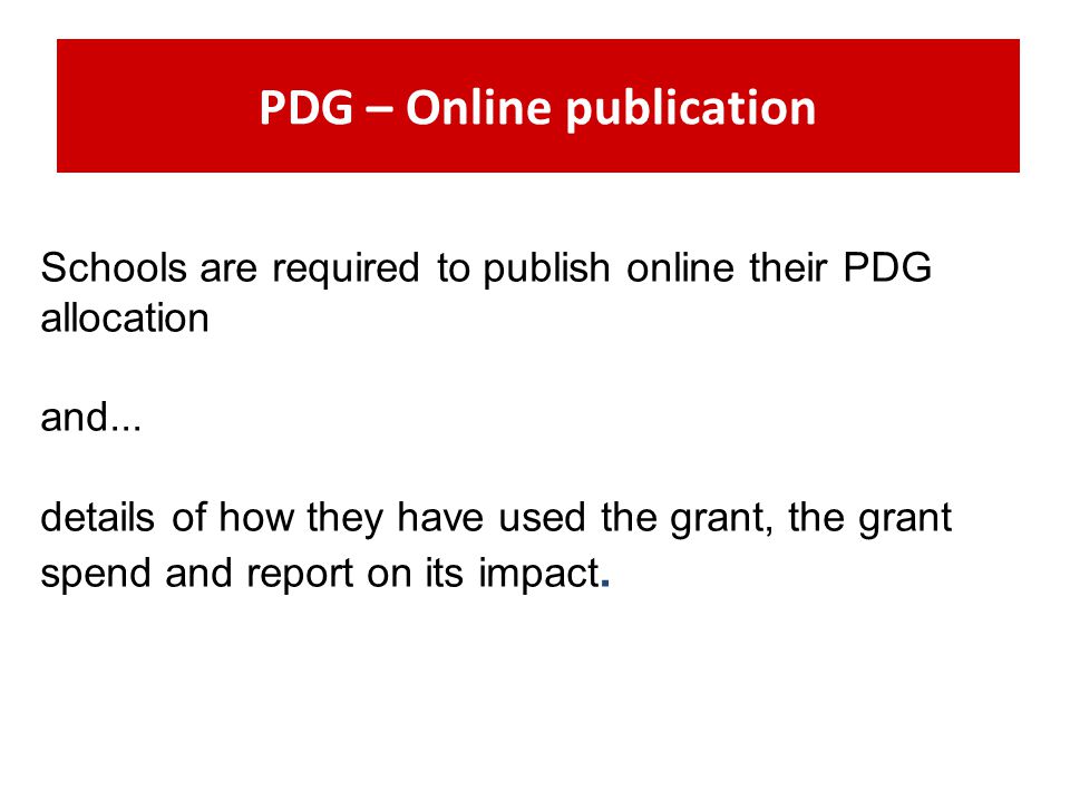 PDG – Online publication
