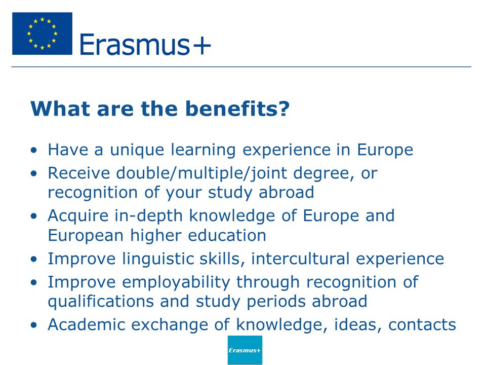 What are the benefits Have a unique learning experience in Europe