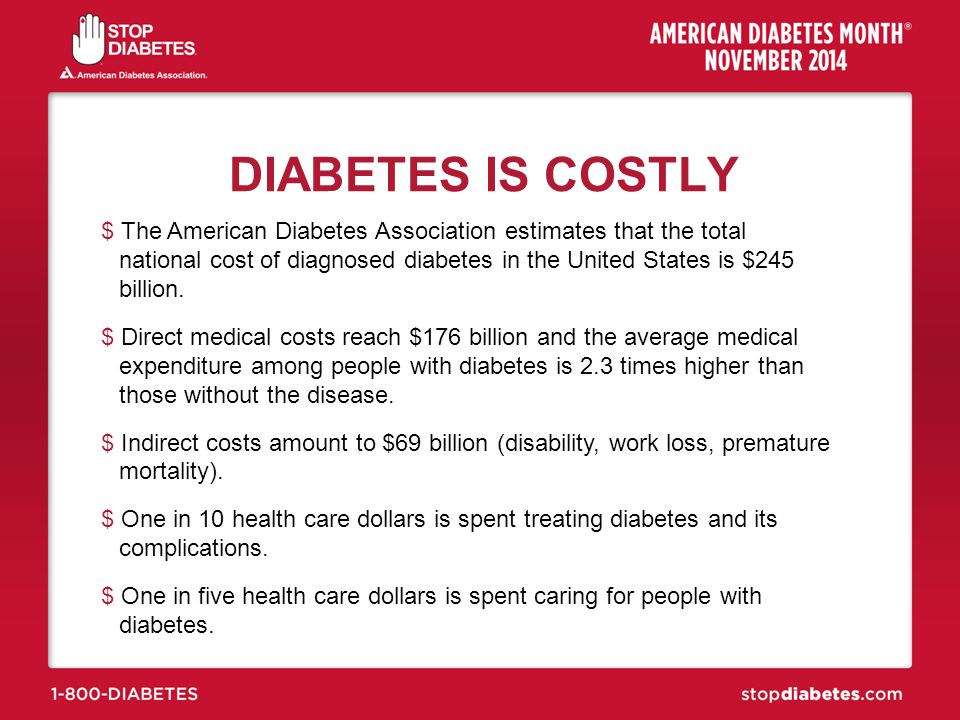 DIABETES IS COSTLY