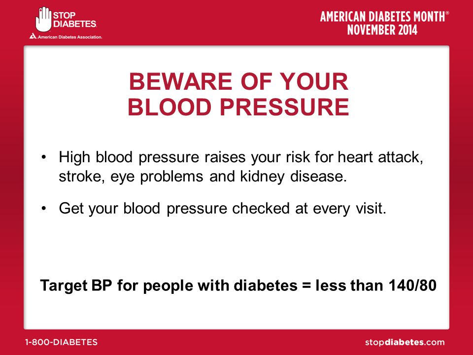BEWARE OF YOUR BLOOD PRESSURE