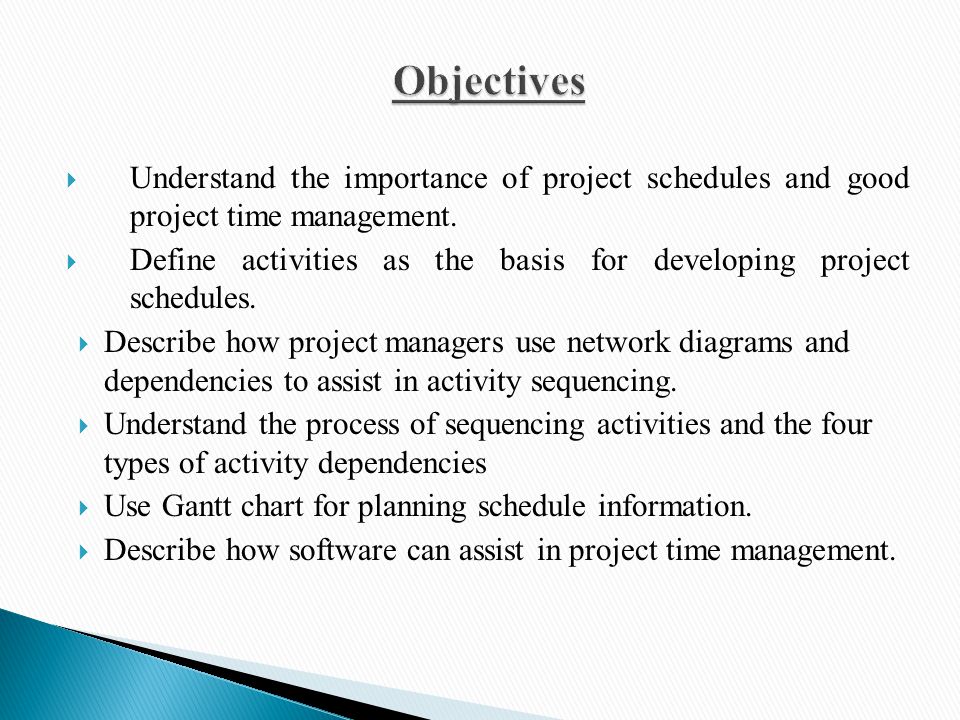 Time management in project management