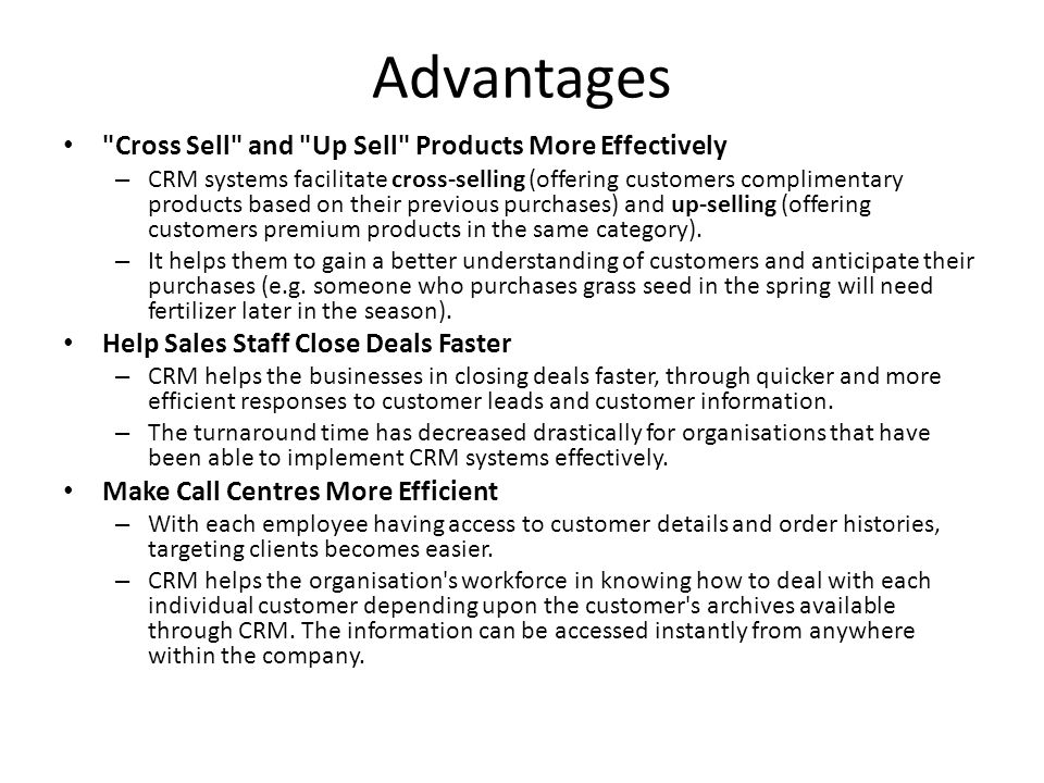 Advantages Cross Sell and Up Sell Products More Effectively