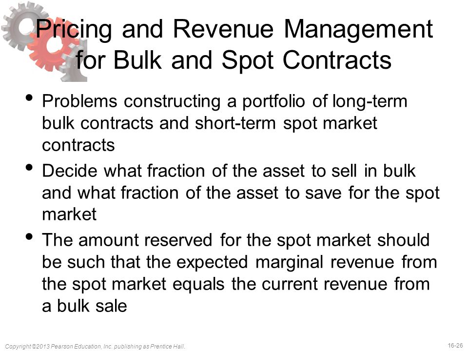 Pricing and Revenue Management for Bulk and Spot Contracts