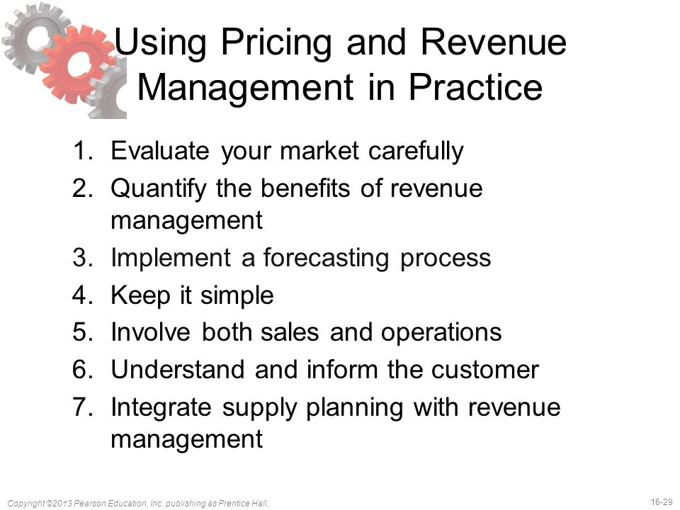 Using Pricing and Revenue Management in Practice