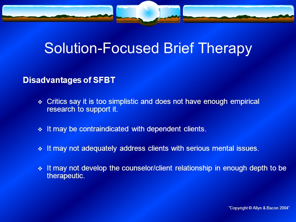 solution focused therapy criticism