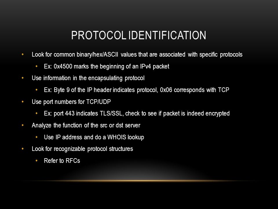 Protocol Identification