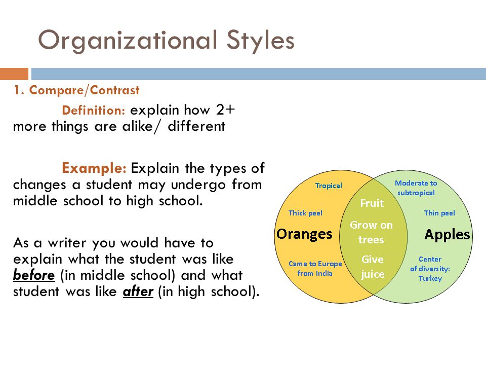 Organizational Styles