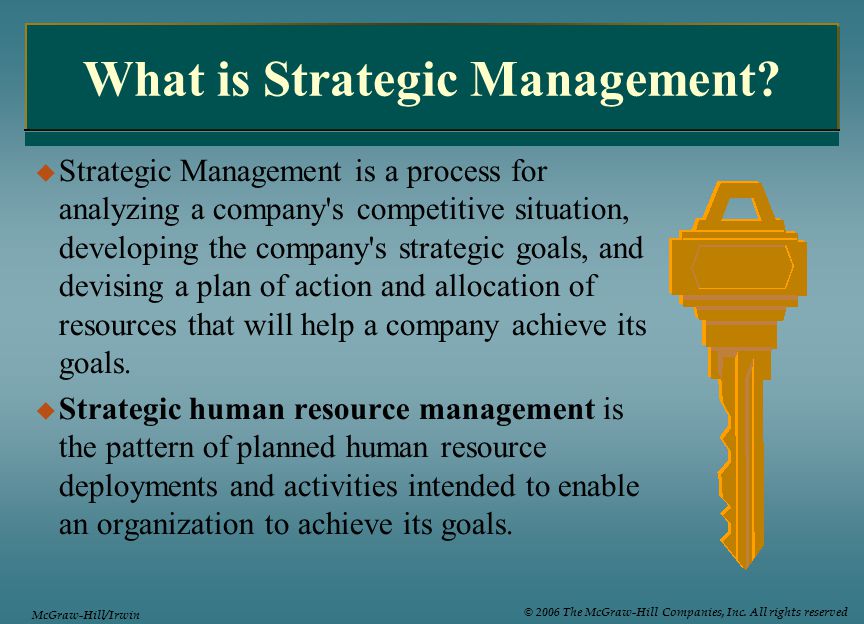 What is Strategic Management