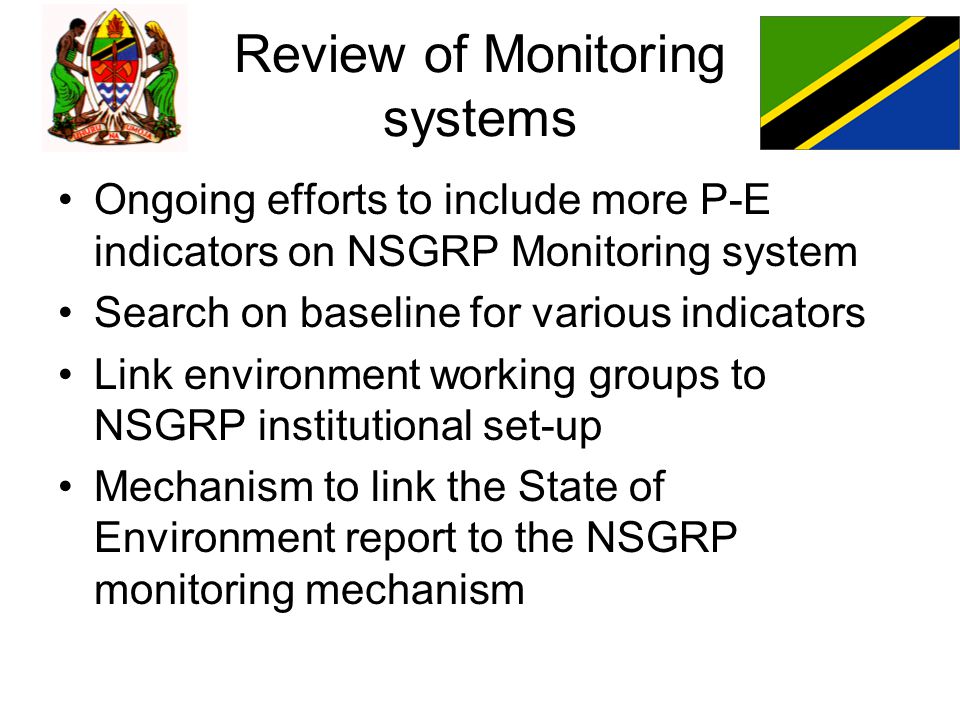 Review of Monitoring systems