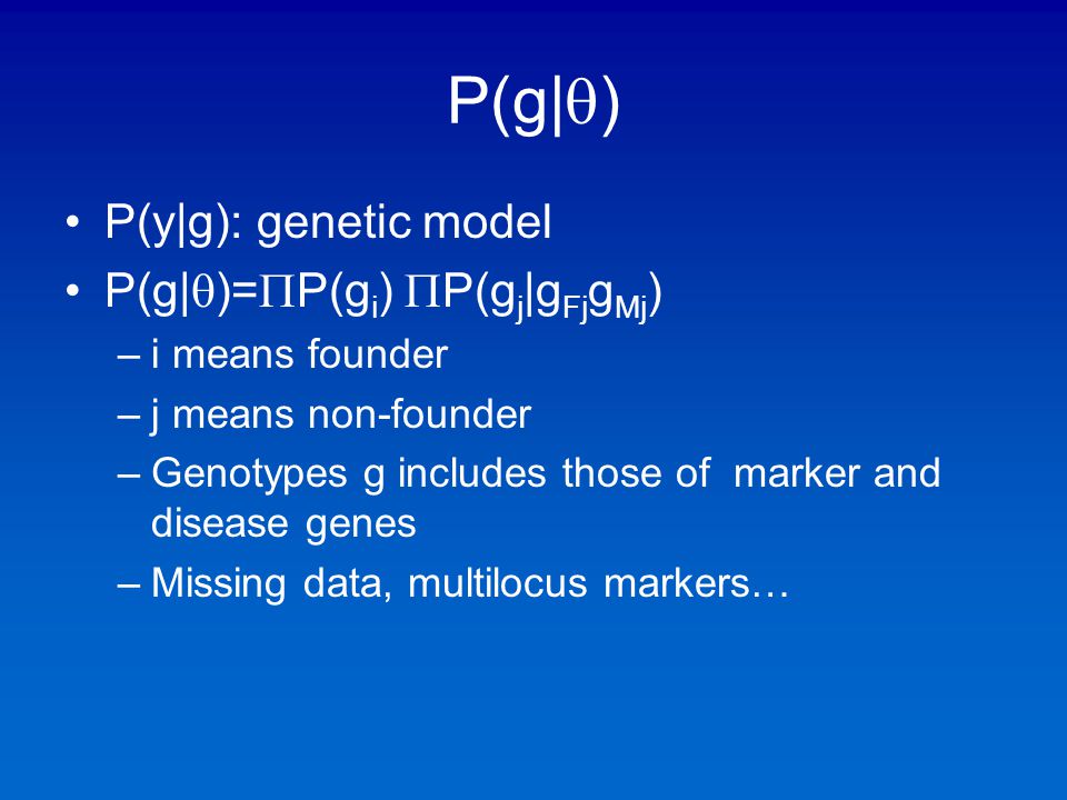 Linkage Analysis I Parametric Ppt Video Online Download