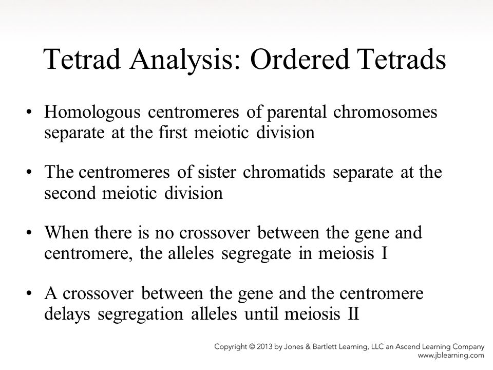 Tetrad Analysis: Ordered Tetrads