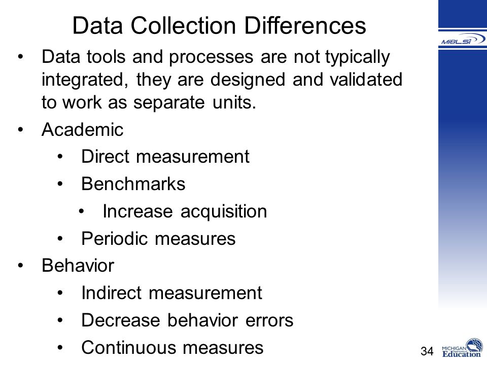 Data Collection Differences