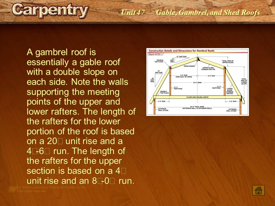 Gable Gambrel And Shed Roofs Ppt Video Online Download