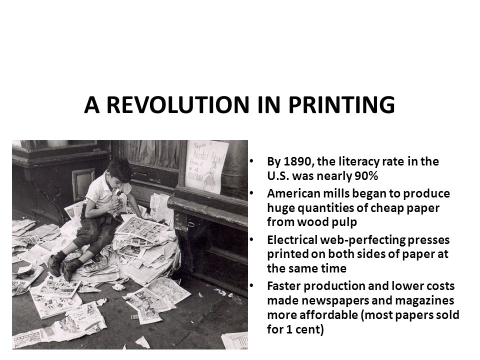 A REVOLUTION IN PRINTING