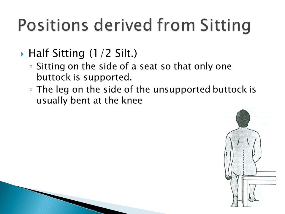 Positions derived from Sitting