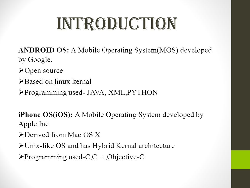 Ios Vs Android Presented By Lowkya Pothineni Ppt Download