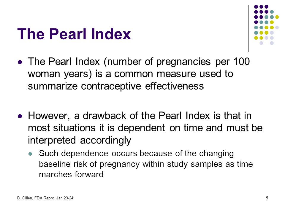 Pearl-index Pearl
