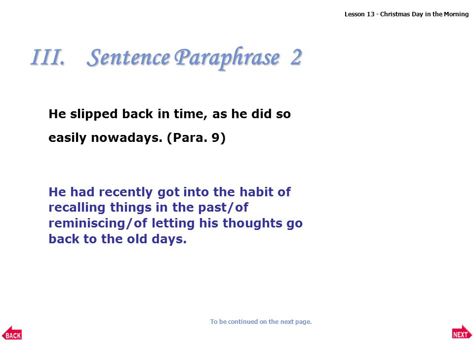 Lesson 13 Christmas Day In The Morning Ppt Download