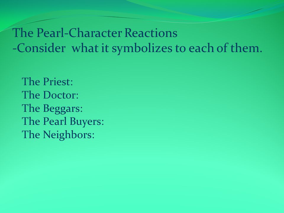 the pearl character analysis