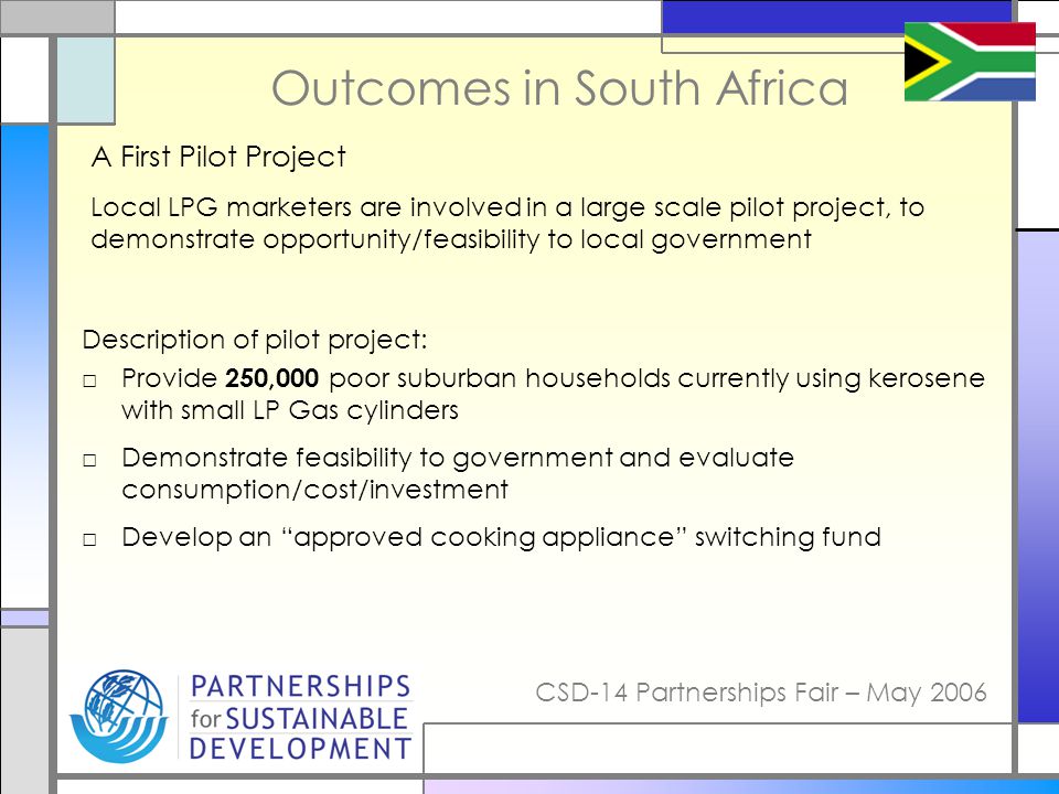 Outcomes in South Africa