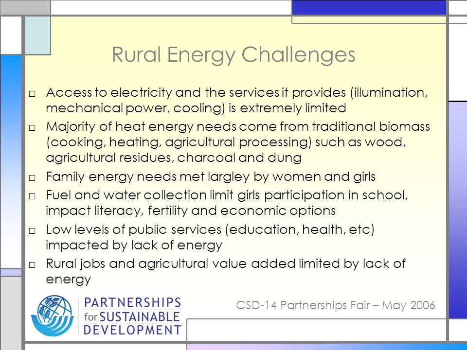 Rural Energy Challenges
