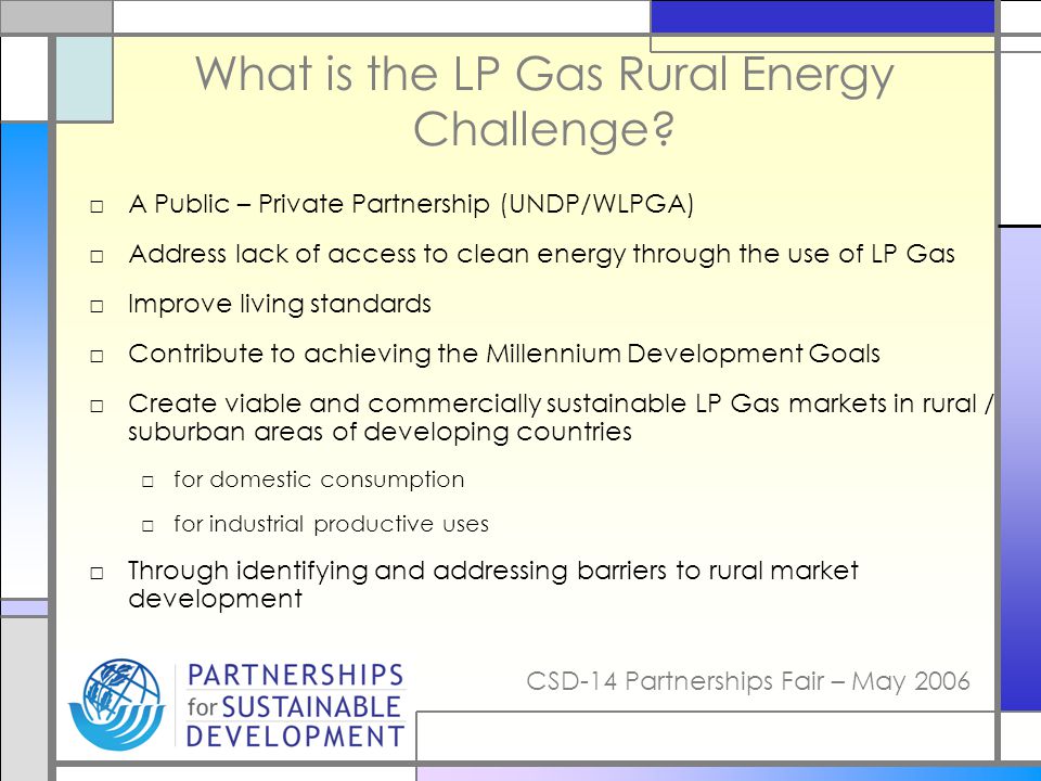 What is the LP Gas Rural Energy Challenge
