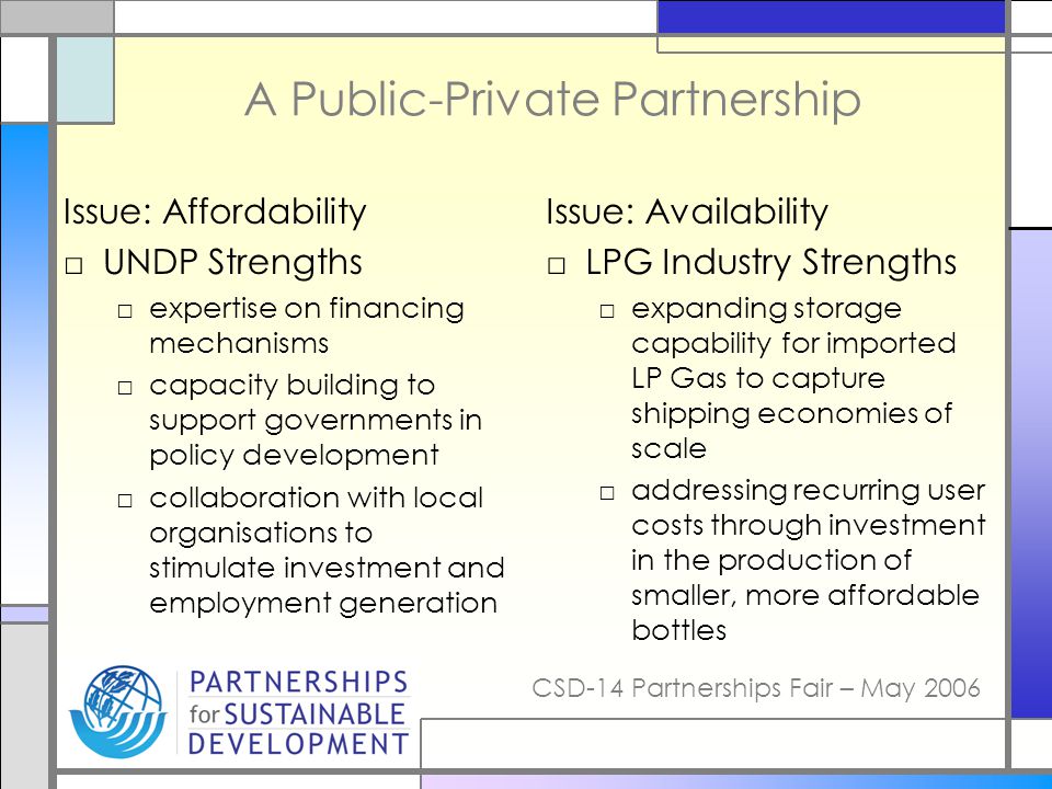 A Public-Private Partnership
