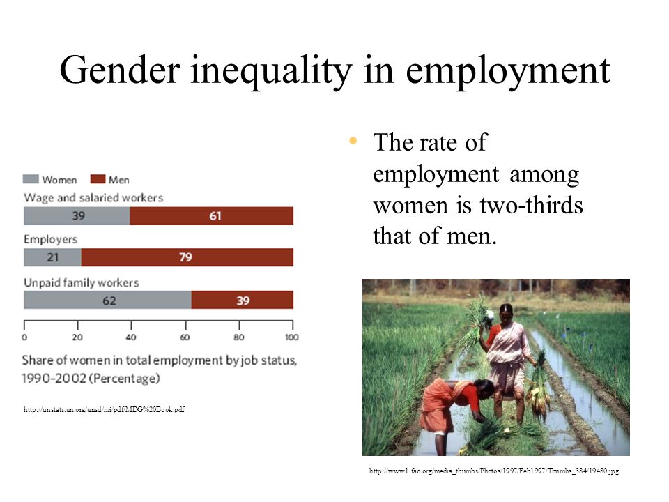 Gender inequality in employment
