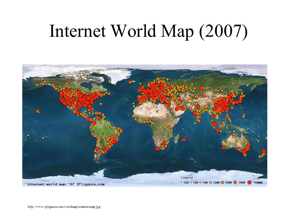 Internet World Map (2007)