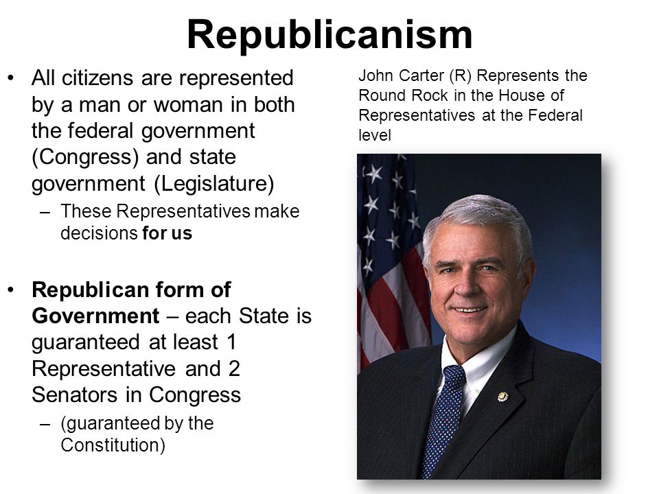 republicanism in the constitution examples