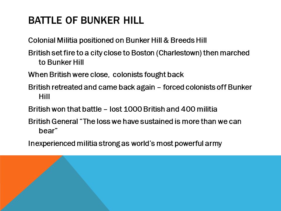 Battle of Bunker hill