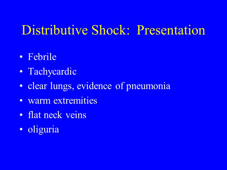 Distributive Shock: Presentation