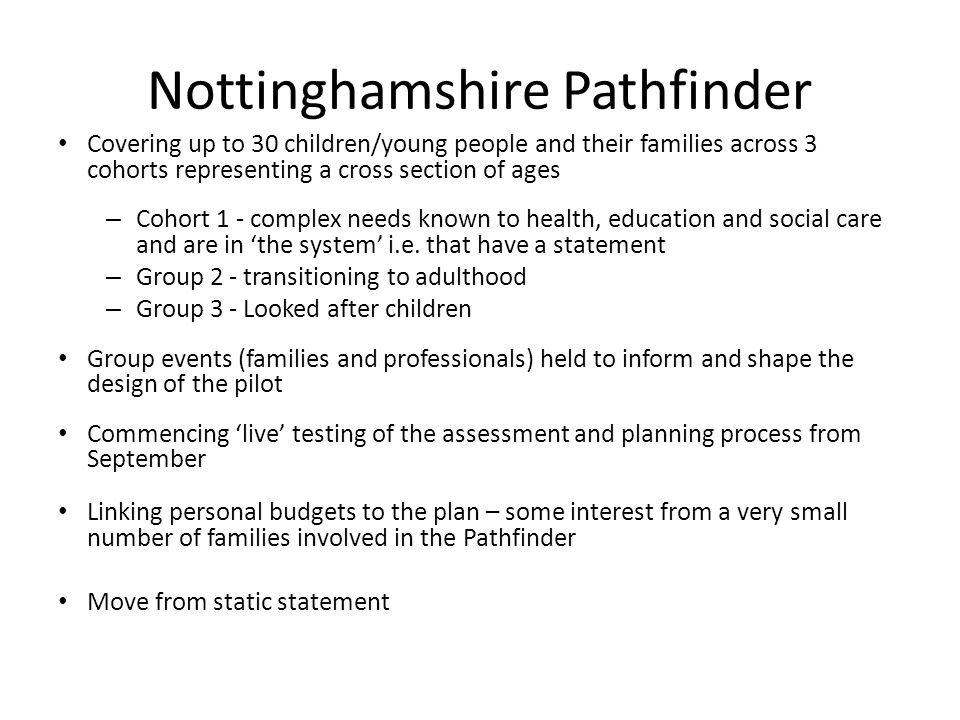 Nottinghamshire Pathfinder