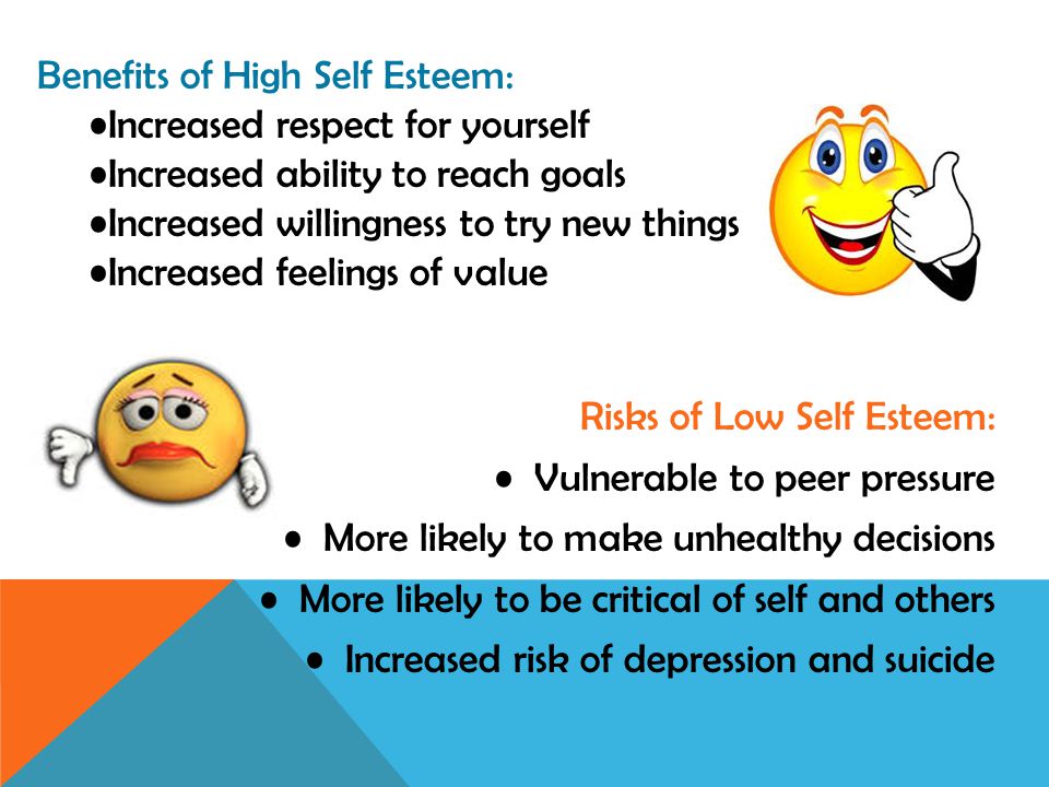 Benefits of High Self Esteem: