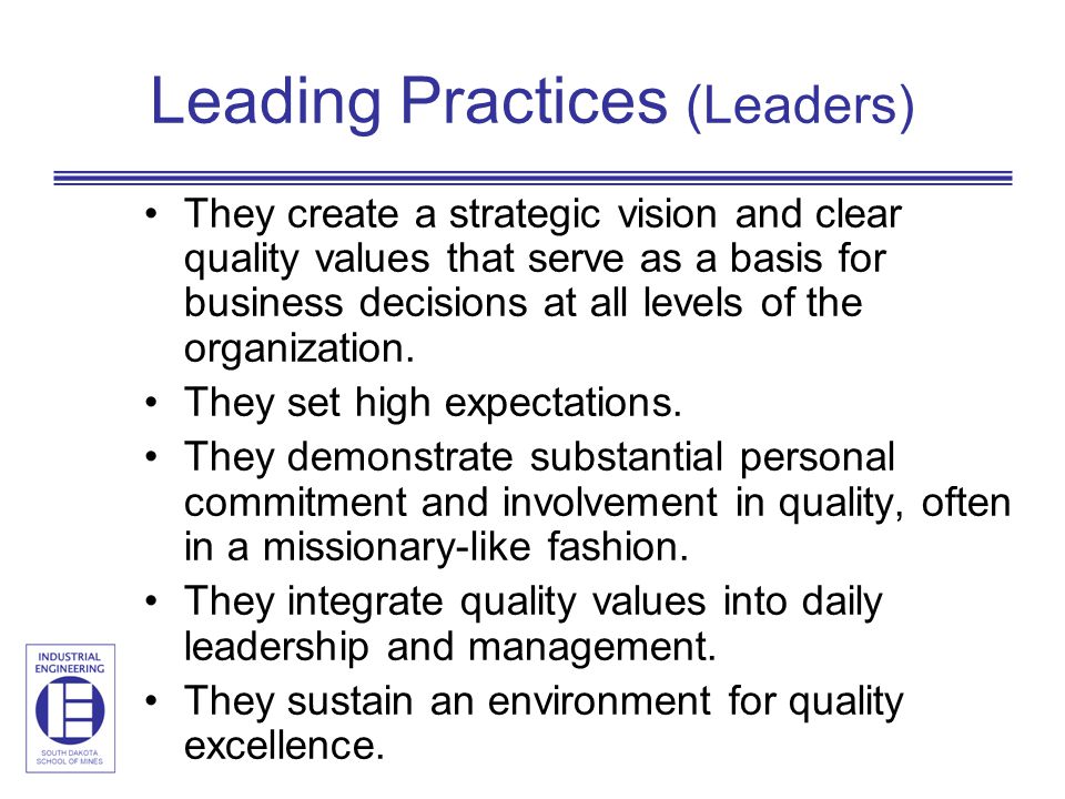 Leading Practices (Leaders)