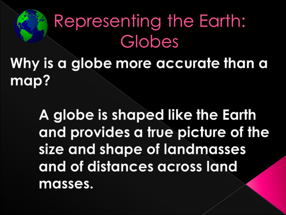 Why is globe more accurate than map?
