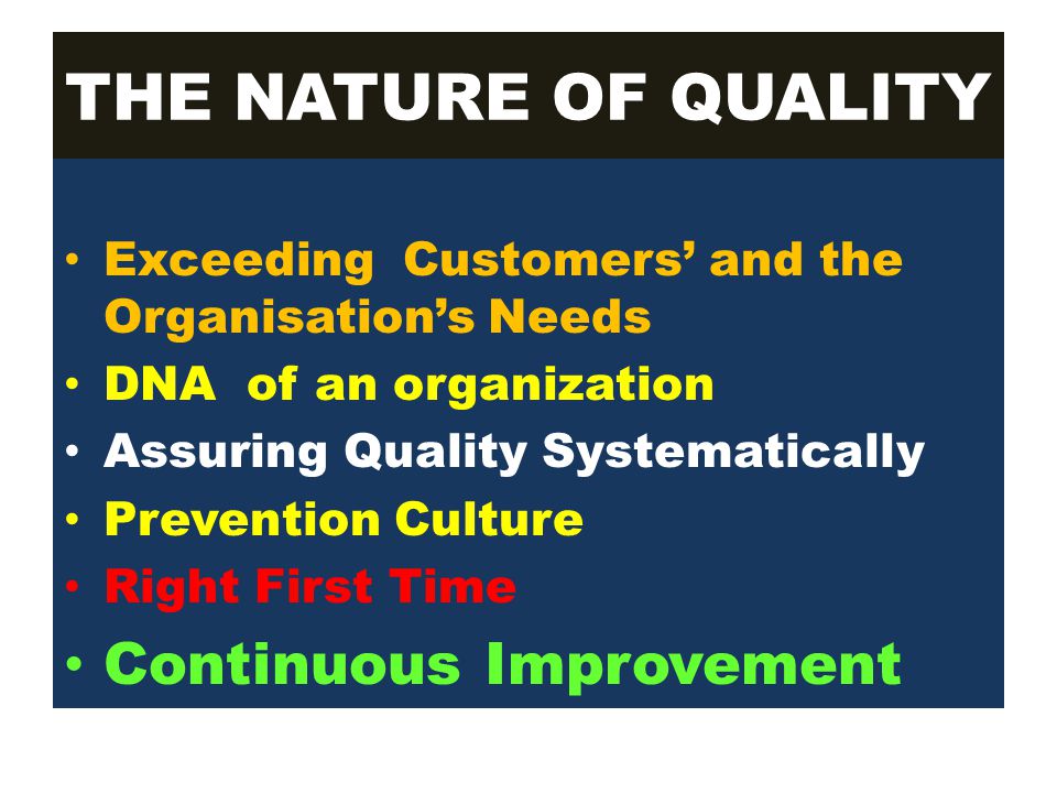 nature of quality