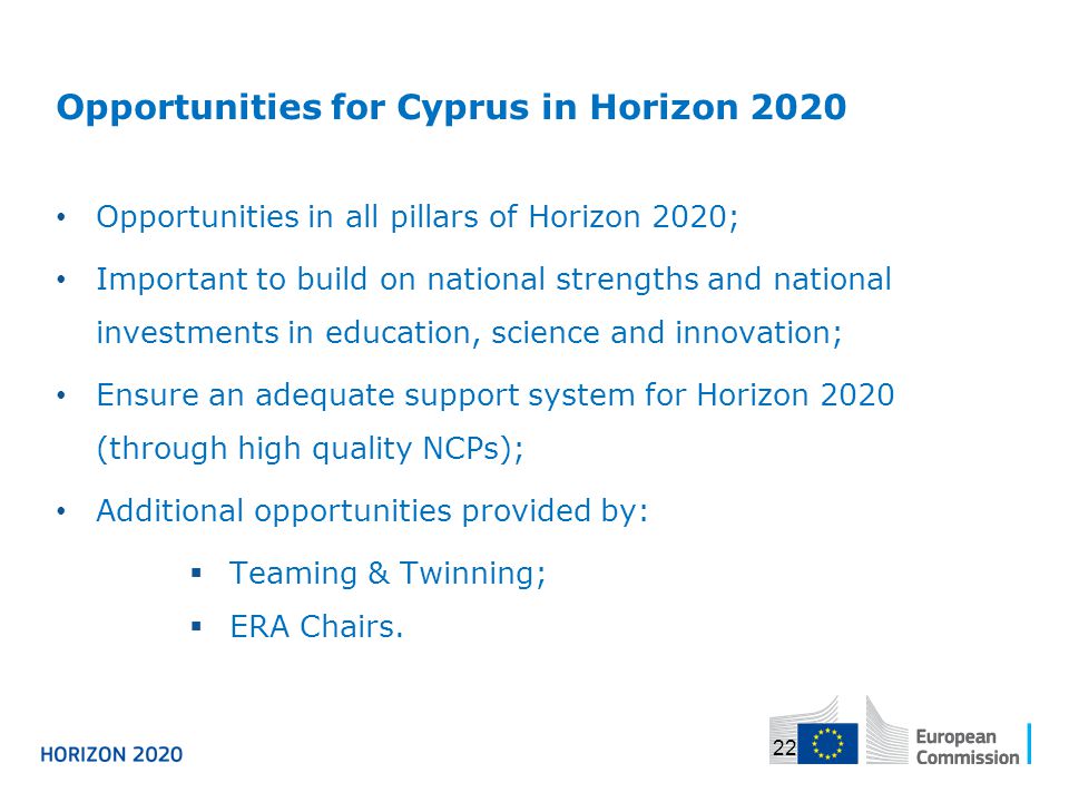 Opportunities for Cyprus in Horizon 2020