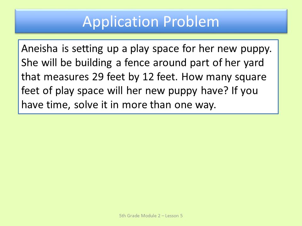 5th Grade Module 2 – Lesson 5