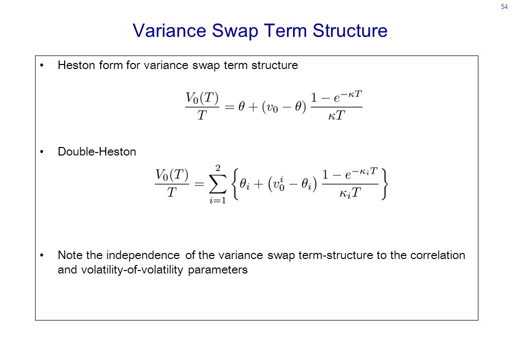Variance Swap Term Structure