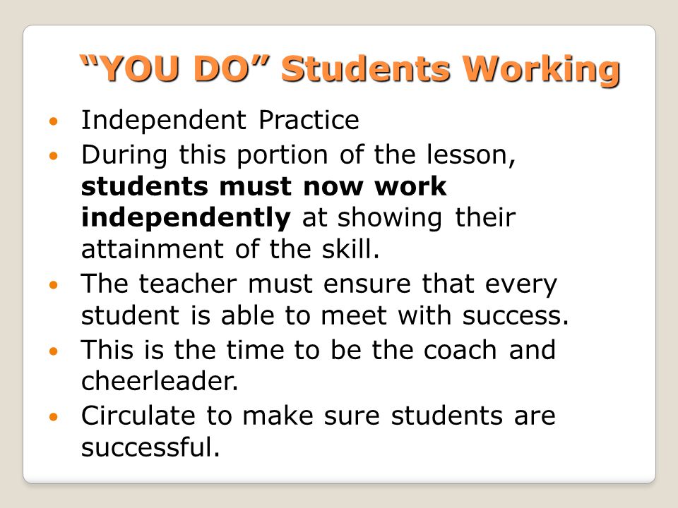 YOU DO Students Working