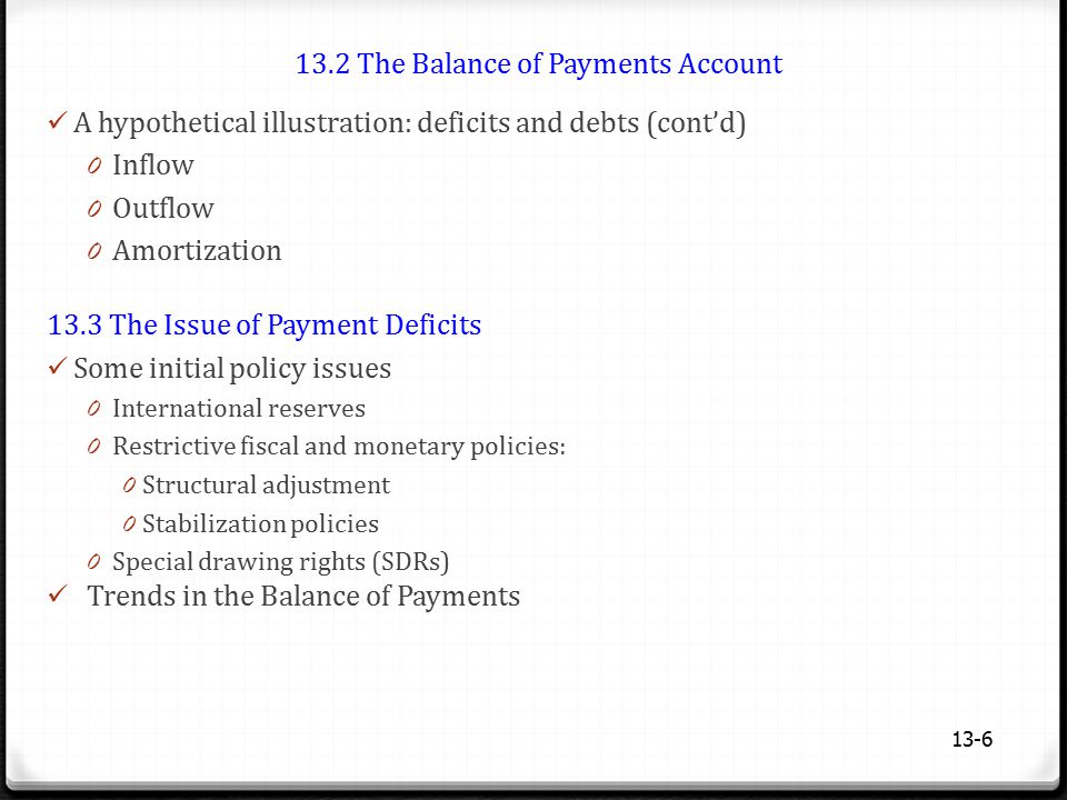 13.2 The Balance of Payments Account