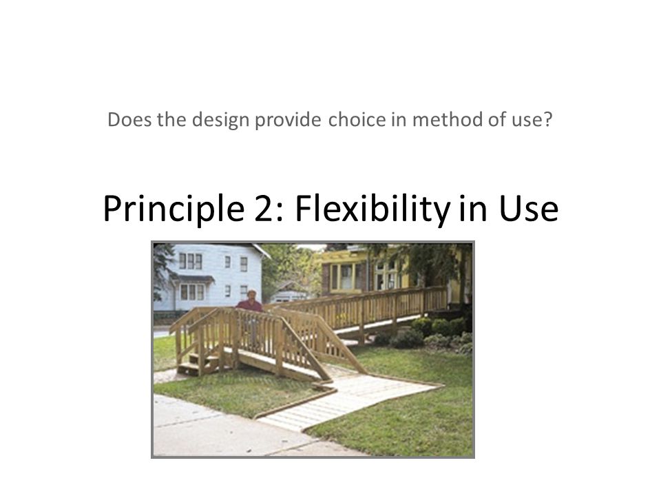 Exemple de principii de design universal utilizate în arhitectura peisajului