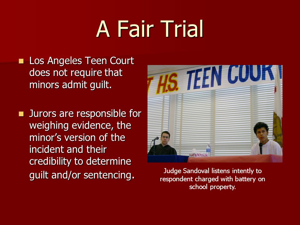 Assistance To Teen Court Programs