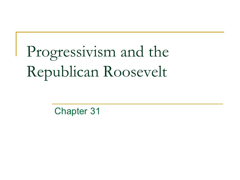 the republican roosevelt