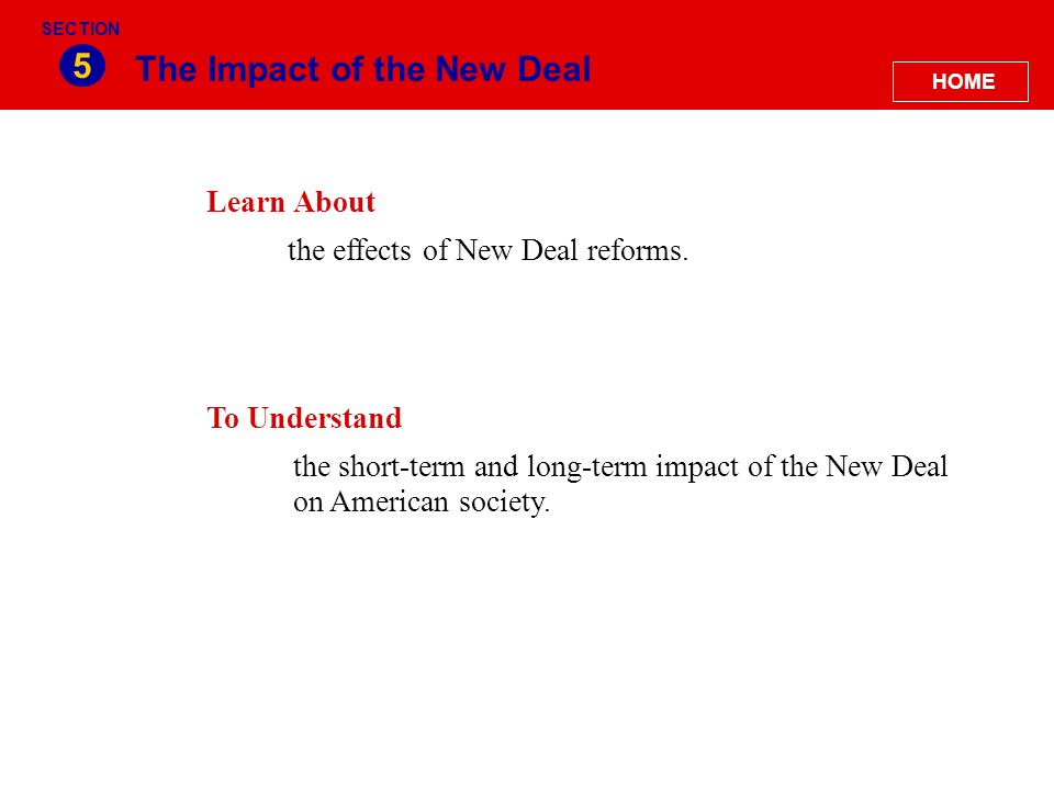 impact of the new deal on american society
